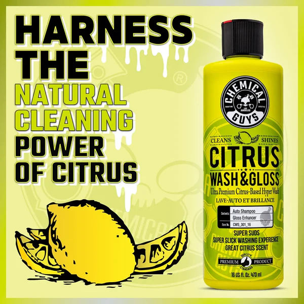 Chemical Guys Citrus Wash & Gloss Hyper-Concentrated 3.78L (1 Gal) CWS_301