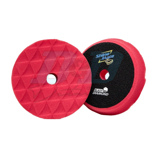 ShineMate Black Diamond Foam Pad Red - Finishing - 6"