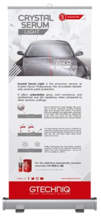 Gtechniq Crystal Serum Light Roller Banner