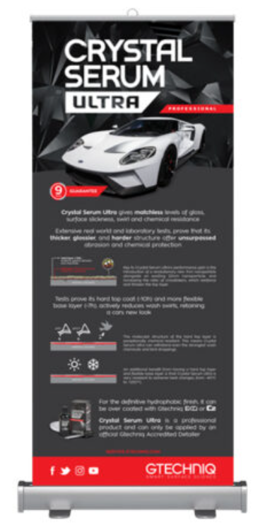 Gtechniq Crystal Serum Ultra Roller Banner