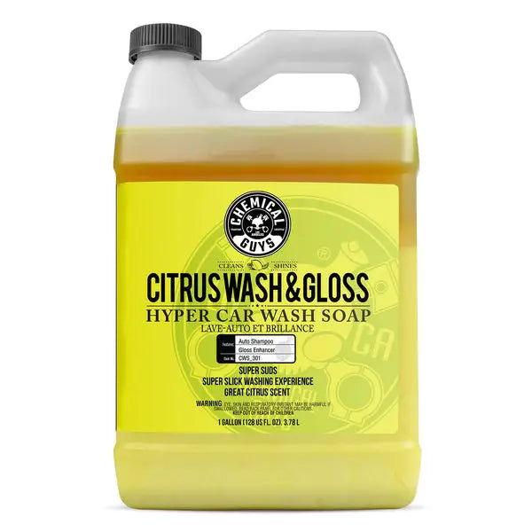 Chemical Guys Citrus Wash & Gloss Hyper-Concentrated 3.78L (1 Gal) CWS_301