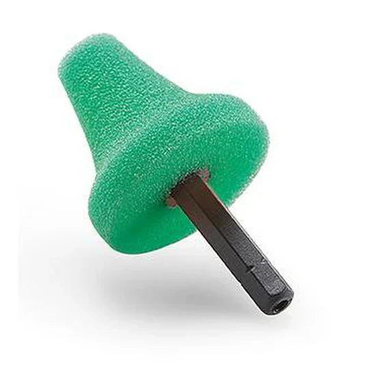 Flex FS140 Foam Polishing Cone Green PK G 35 HEX VE5 5pk