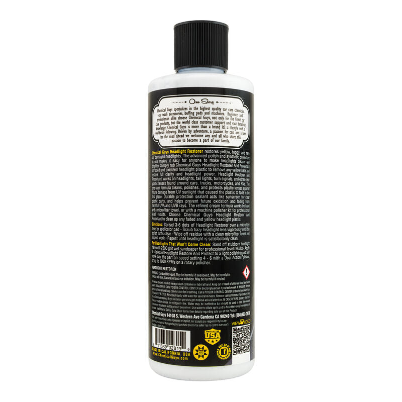 Chemical Guys Headlight Restorer & Protectant 473ml (16oz)