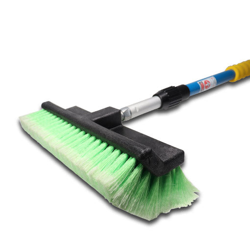 Car Wash Brush 2 Tier With Green Brush Head 13"