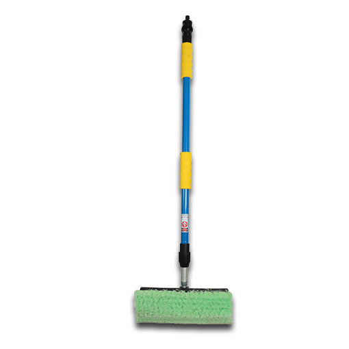 Car Wash Brush 2 Tier With Green Brush Head 13"