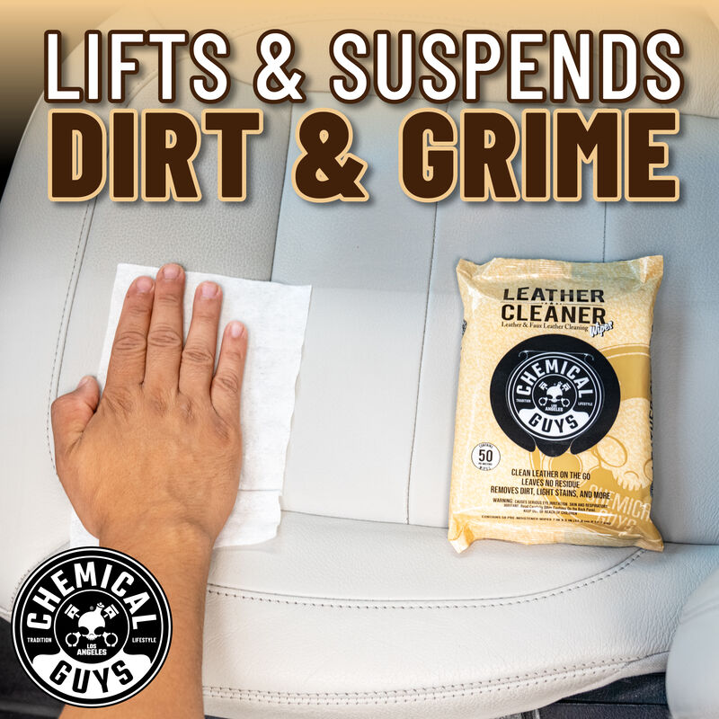 Chemical Guys Leather Cleaner Wipe 50pk