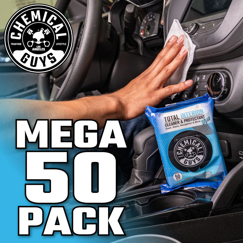 Chemical Guys Total Interior Cleaner & Protectant Car Wipes 50pk