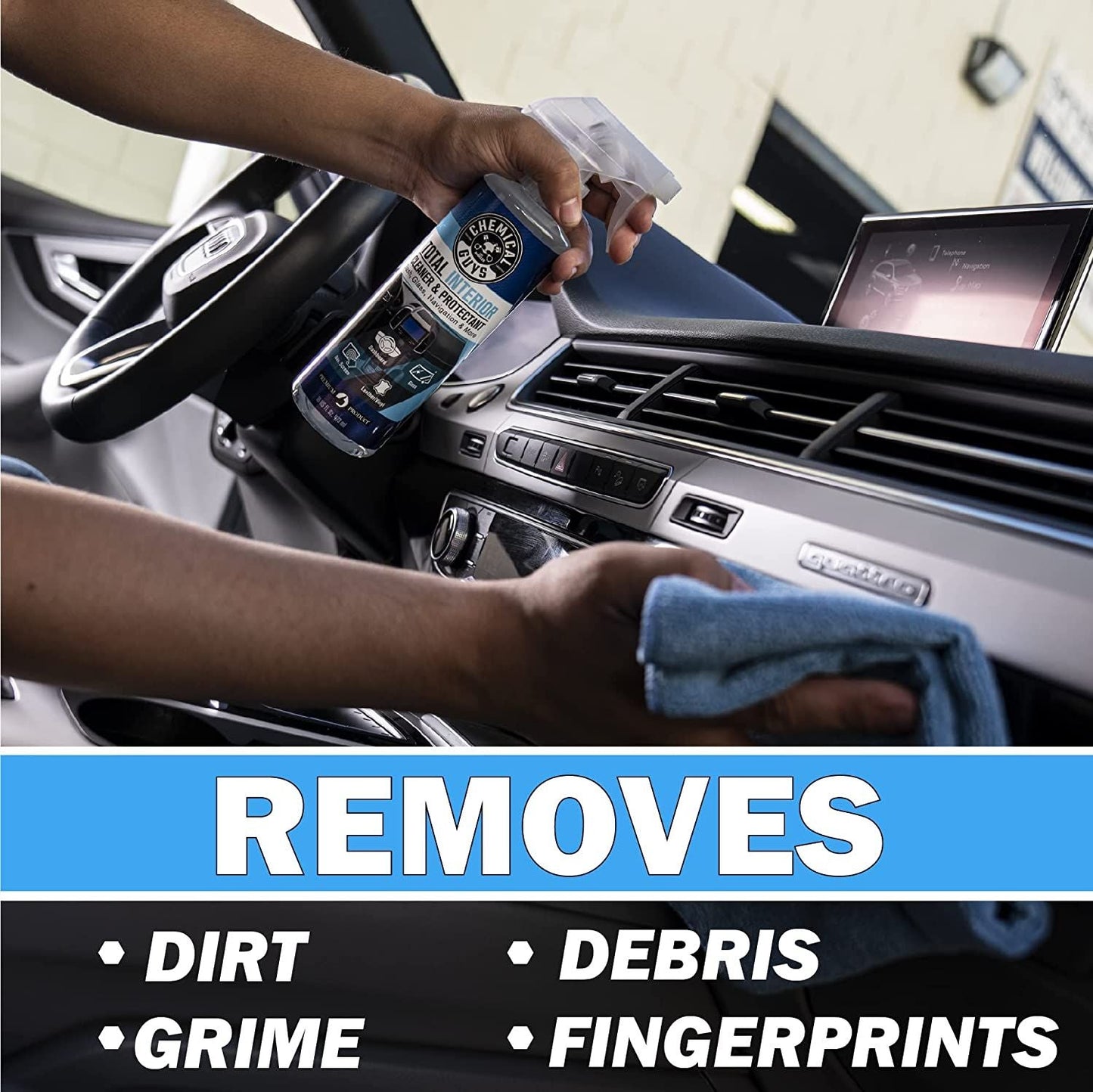 Chemical Guys Total Interior Cleaner & Protectant New Car Smell 473ml (16oz)