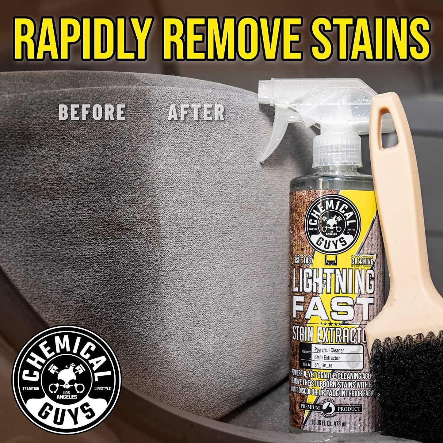 Chemical Guys Lightning Fast Carpet & Upholstery Stain Extractor 473ml (16oz)