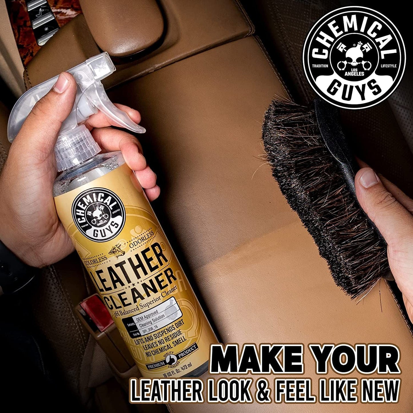 Chemical Guys Leather Cleaner Colourless & Odourless 473ml (16oz)