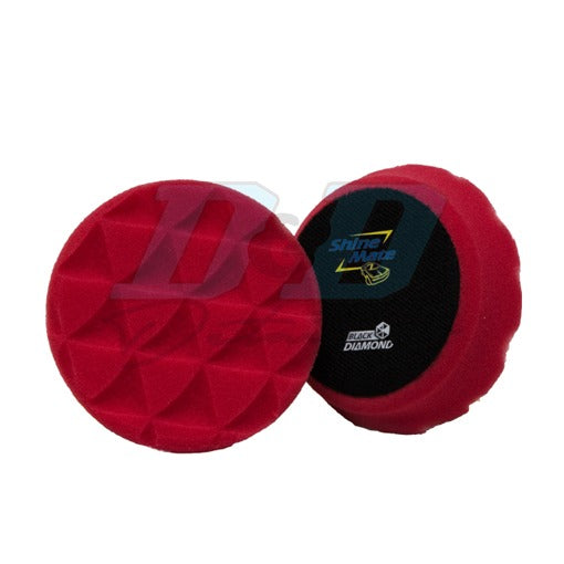 ShineMate Black Diamond Foam Pad Red - Finishing - 4"