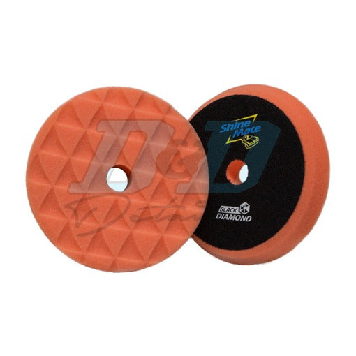 ShineMate Black Diamond Foam Pad Orange - Light - 6" Backing 7" Face ( 70% OFF )
