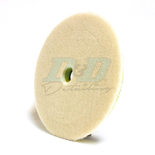 ShineMate Wool Cutting Pad - Yellow Cushioned - 6.5"