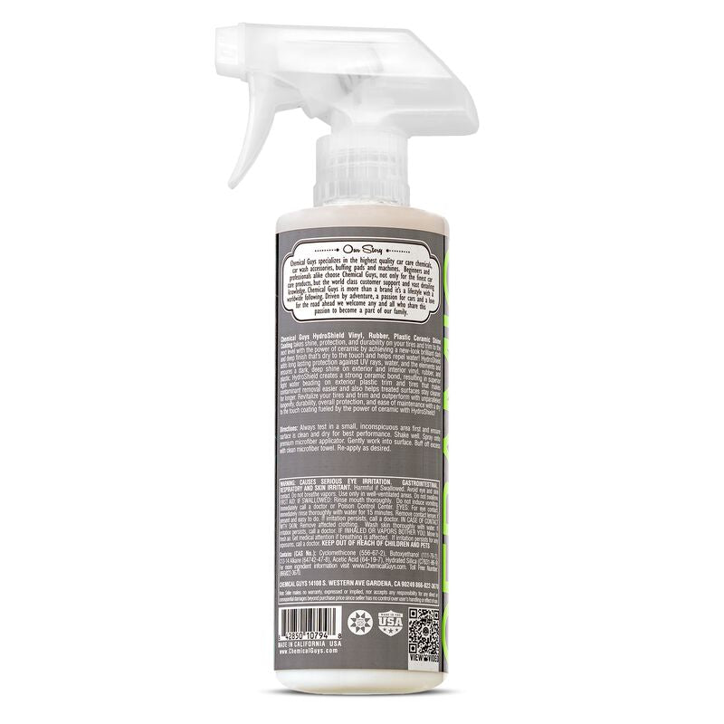 Chemical Guys Hydroshield Vinyl, Rubber, Plastic Ceramic Coating 473ml (16oz)