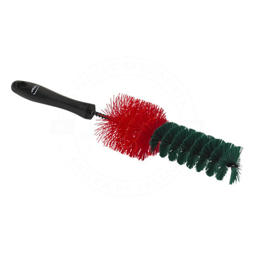 Vikan Hard Wheel Brush 325mm (Green&Black)