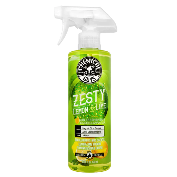 Chemical Guys Zesty Lemon & Lime Air Freshener & Odor Eliminator 473ml (16oz)