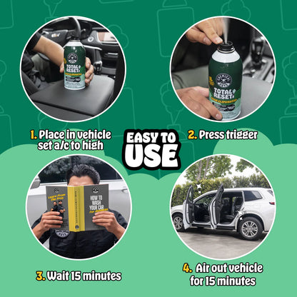 Chemical Guys Black Frost Total Reset Odor Eliminator - Air Con Bomb
