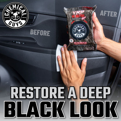 Chemical Guys VRP Vinyl, Rubber, Plastic Shine & Protectant Wipe 50pk