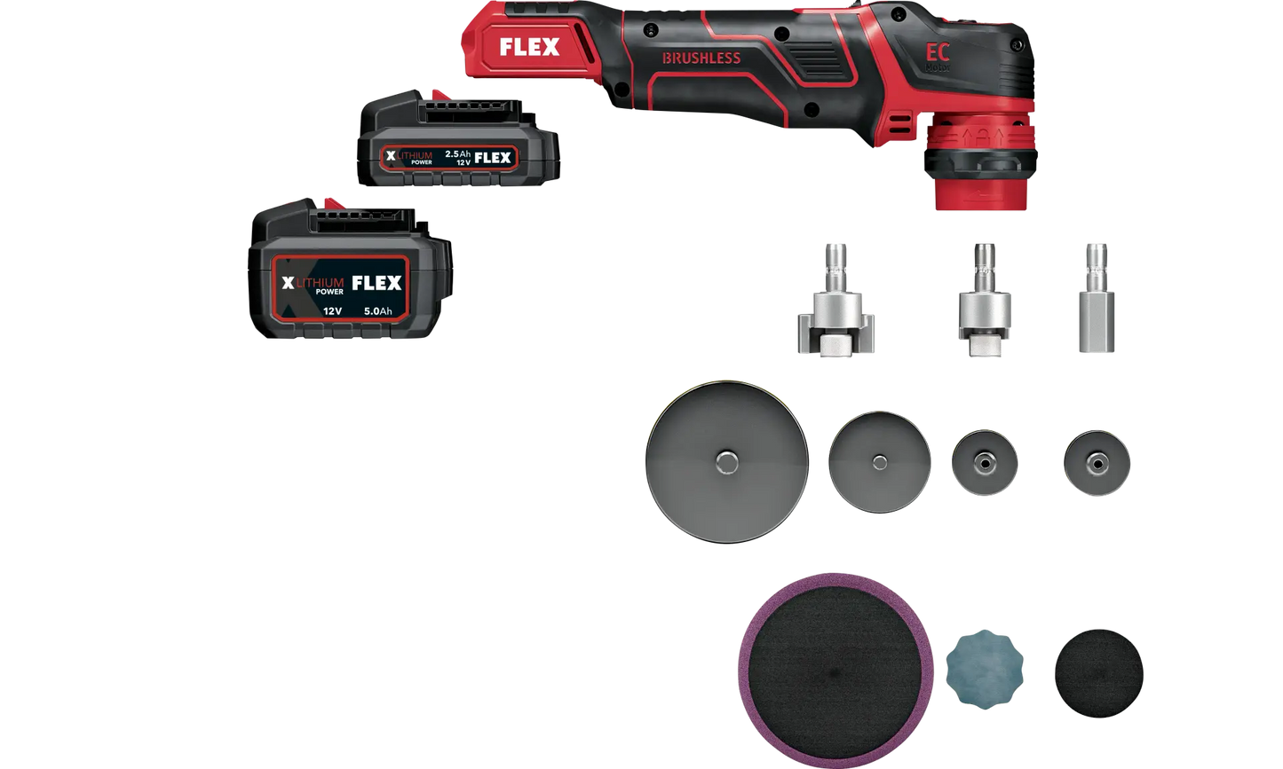 Flex PXE 80 12-EC Cordless Mini Polisher Kit - NEW Version 12 Volt ( 532270 )