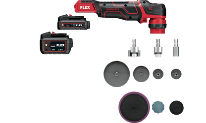 Flex PXE 80 12-EC Cordless Mini Polisher Kit - NEW Version 12 Volt ( 532270 )