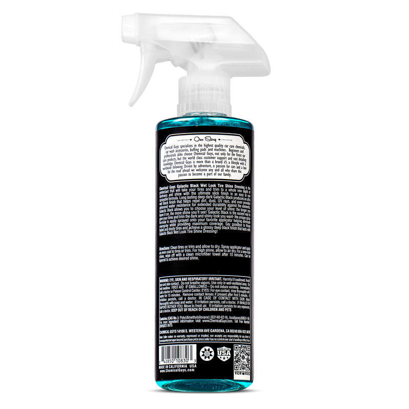 Chemical Guys Galactic Black Wet Look Tire Shine Dressing 472ml (16oz)