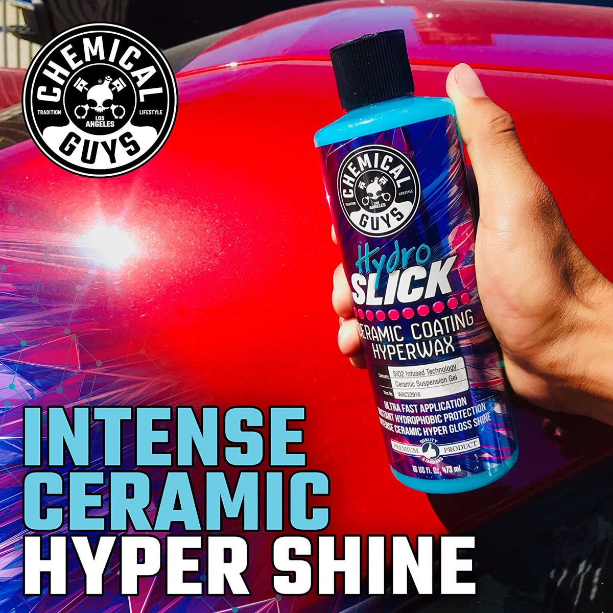 Chemical Guys HydroSlick SI02 Ceramic Coating Hyperwax 473ml (16oz)