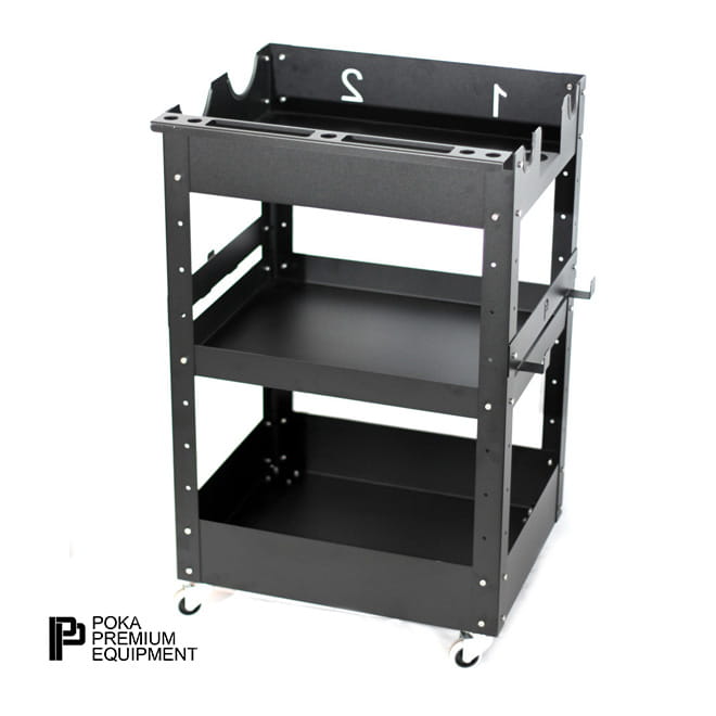 Poka Premium Detailing Trolley PRO 3 Shelves  WD_PRO
