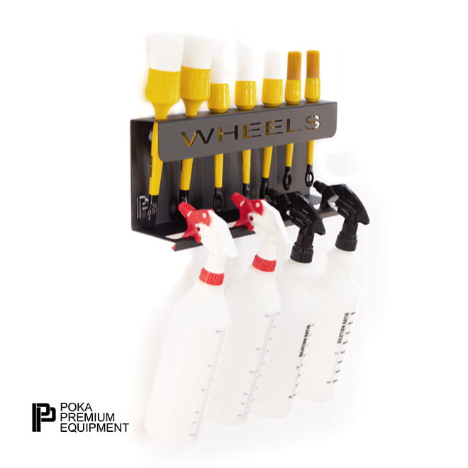 Poka Premium Brush and Bottle Holder 40cm Wheels ( WPB_40_WHEELS )